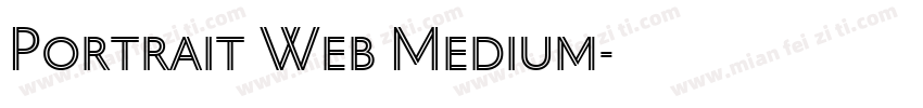 Portrait Web Medium字体转换